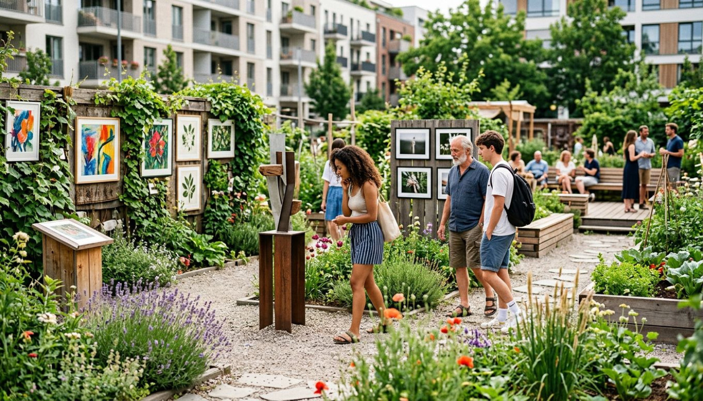 Peut-on repenser un jardin urbain comme une galerie d’exposition ?